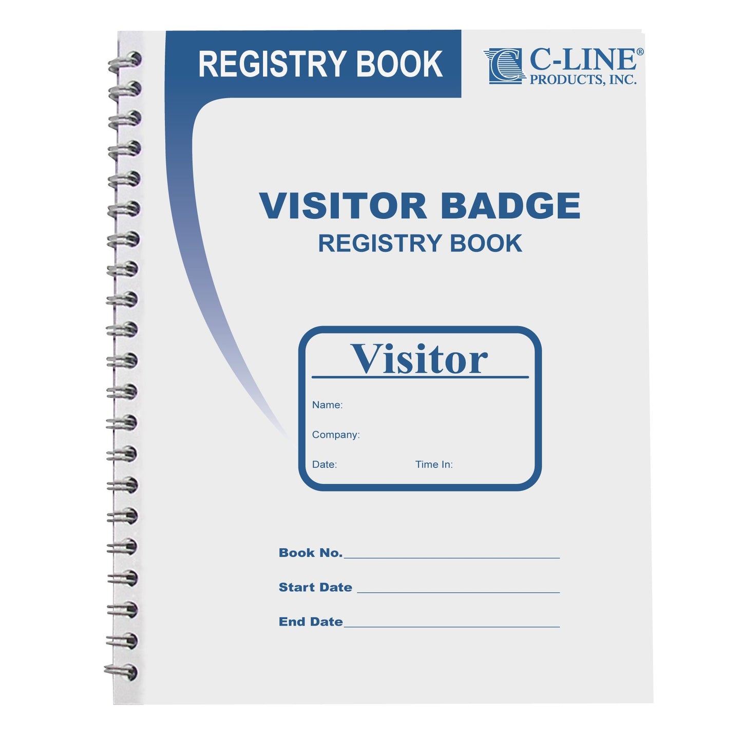 C-Line Visitor Badges with Registry Log, 150 Badges per Book, 1 Registry (97030)