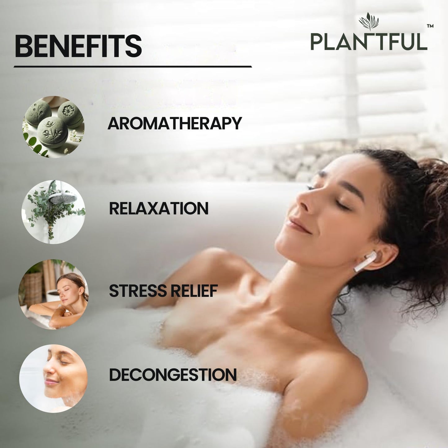 Plantful™ Natural Organic Handmade Bath Bombs,12 Gift Sets, Aromatherapy, Moisturize, Essential Oils, Bubble Bath for Kids, Perfect Gifts for Men and Women, Kindness Self Care, Valentine's Day Gifts