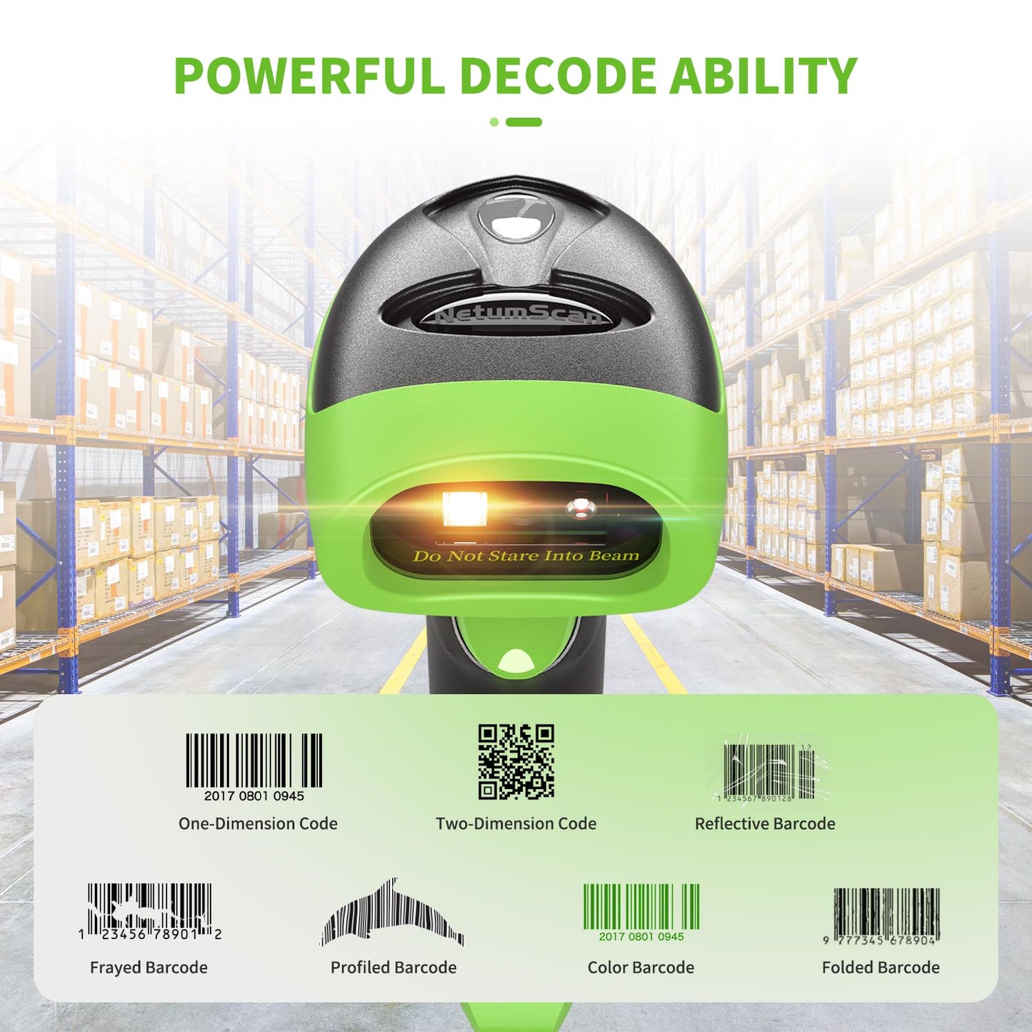 NetumScan Wireless QR Barcode Scanner, 3 in 1 Automatic Bluetooth 1D 2D Barcode Reader USB Image Code Scanner for Store, Warehouse POS, Computer, Tablet, iPad, iPhone, Android