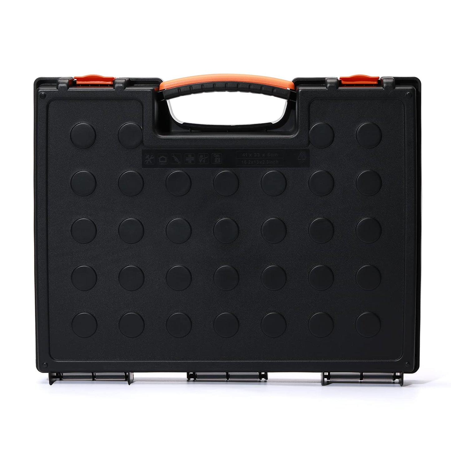 EMENTOL 2PCS Multi-Purpose Portable Organizer Box Set with 44-Removable Compartments, 2 Pieces Professional Boxes with Dimension 16.2"L*13"W*2.3"H