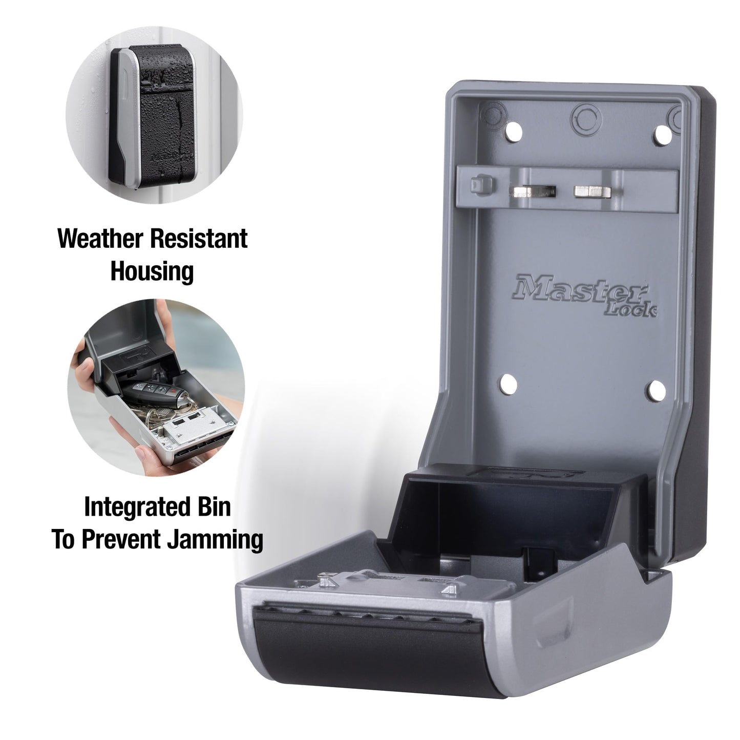 Master Lock High Capacity Key Lockbox, Combination Dial, Wall Mount