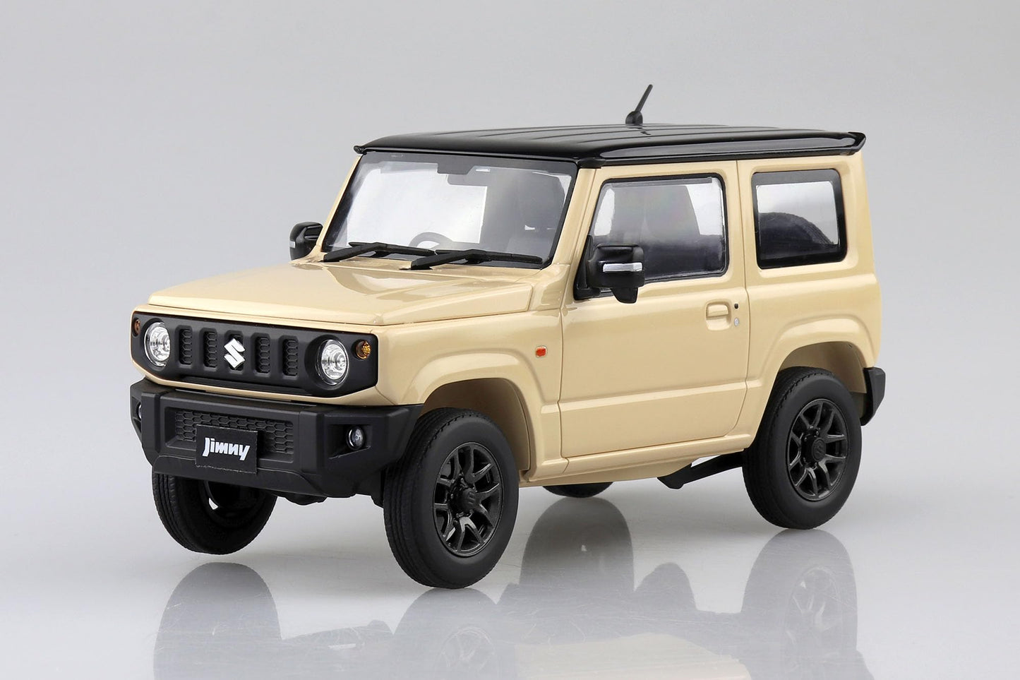 Aoshima JB64 Jimny 2018 Chiffon Ivory Metallic 1:24 Scale Model Kit