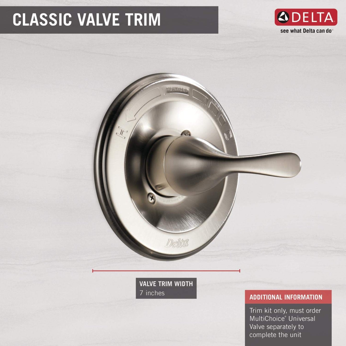 DELTA T13020-SS LAV Faucet, Stainless