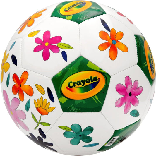 Crayola Score N' Explore Officially Licensed Play Ball 5" – Flower Explorer, Soccer Ball for Kids, Fun Learning Toy Activity Ball
