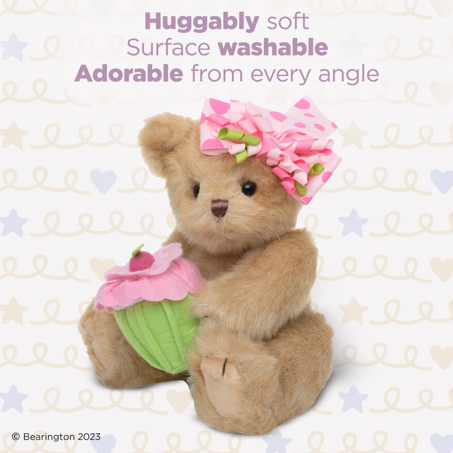 Bearington Sicky Vicky Get Well Soon Stuffed Animal Teddy Bear 10"