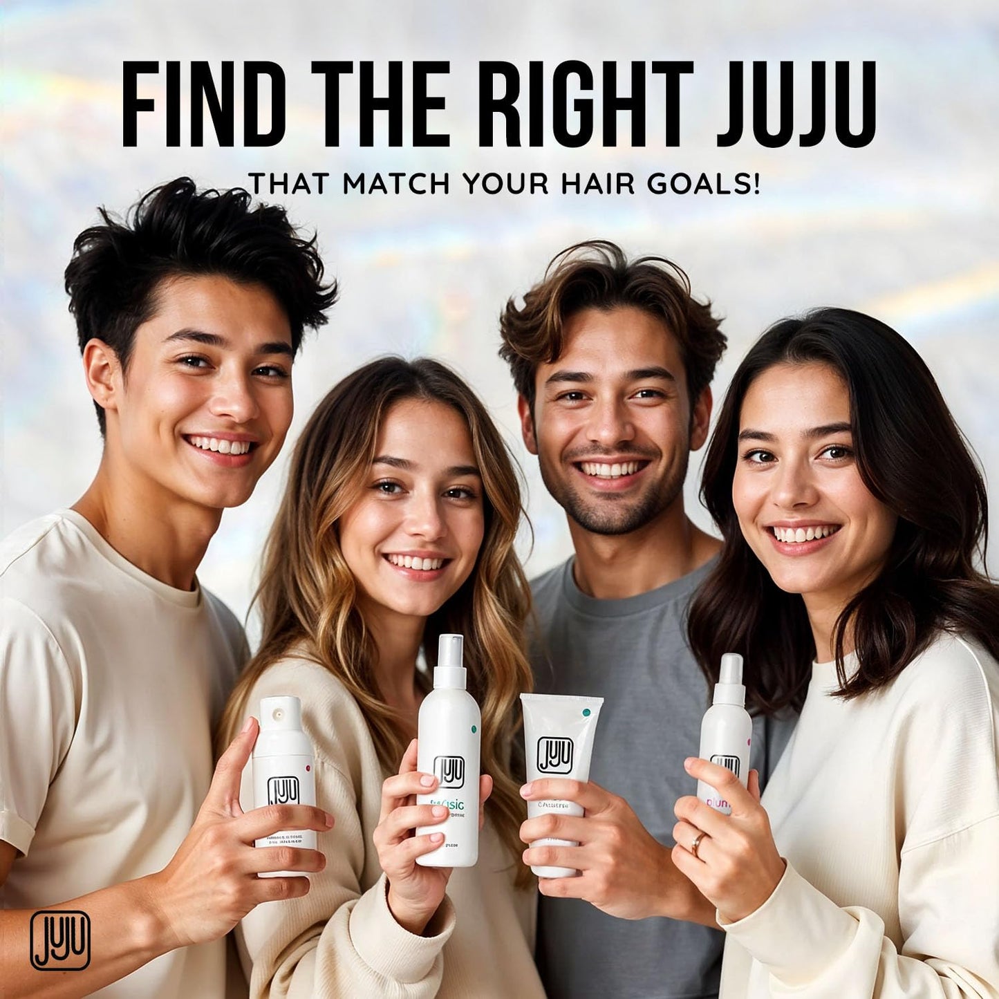 Juju Sea Salt Spray for Hair Tousled Texture Spray 8Fl Oz Made in USA -Sea Salt Spray for Men Sea Salt Spray For Hair Women, Surf Spray for Beach Wave Hair, Volume and Texture Fragrance Free Hairspray