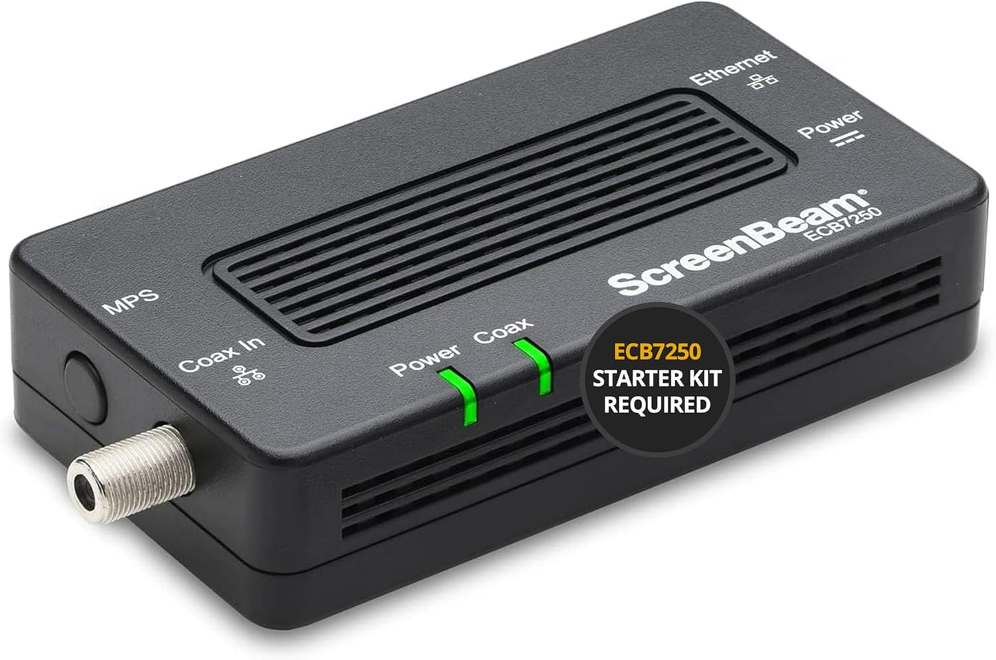 ScreenBeam Bonded MoCA 2.5 Network Adapter for Highest Speed Internet, Ethernet Over Coax - Single Add-On Adapter for Existing MoCA Network (Model: ECB7250S02)