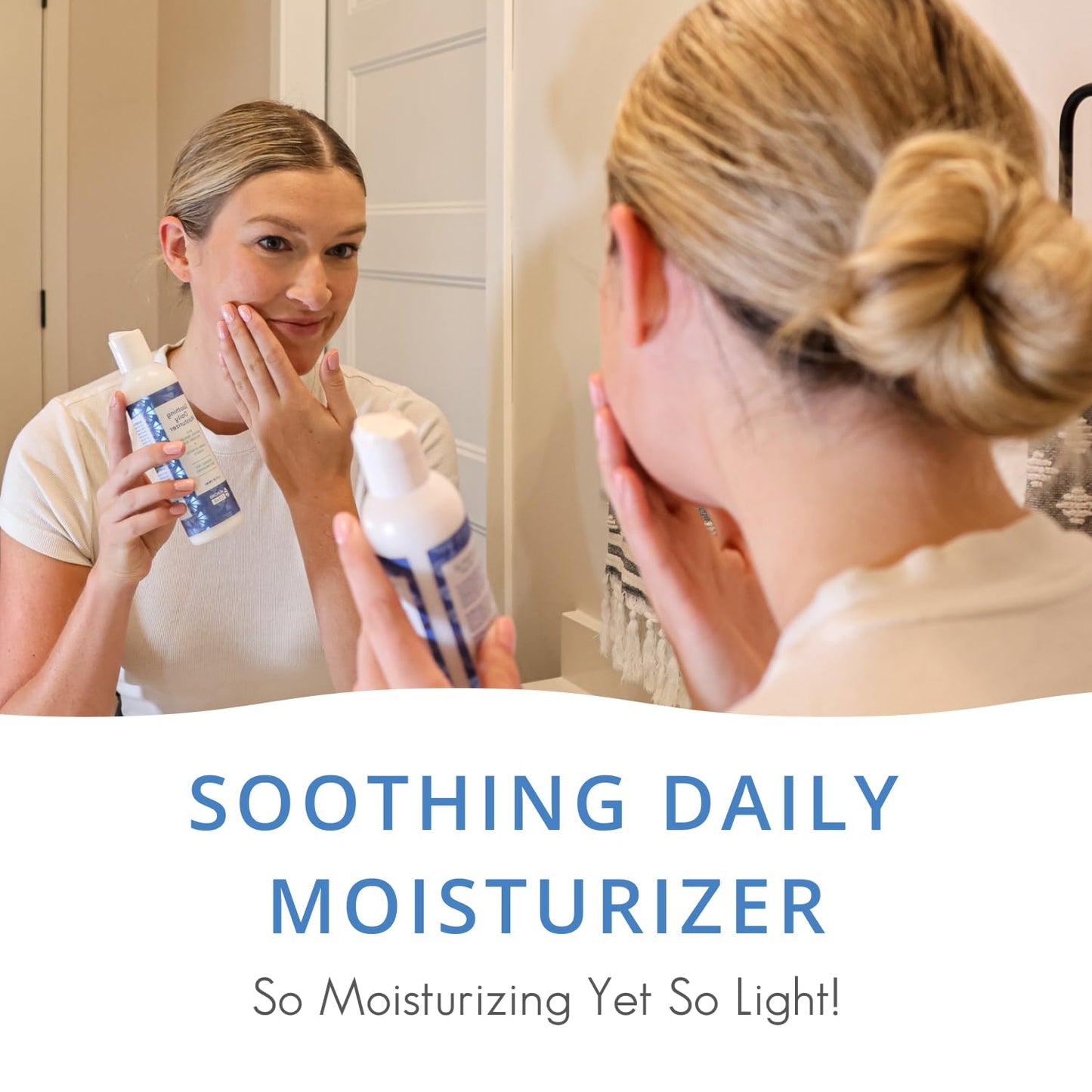 Almond Clear Soothing Daily Moisturizer | Lightweight Hydrating Moisturizer for Acne-Prone Skin on Face and Body | Mandelic Acid, Aloe Vera, Squalane, Hyaluronic Acid & Botanical Extracts | 6.7 oz