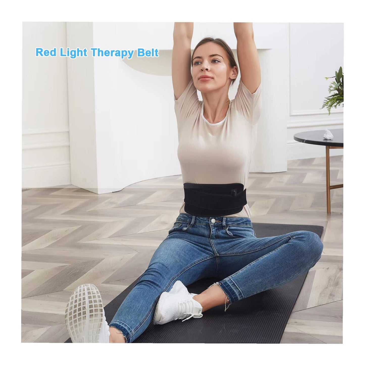 Red Light Therapy for Body,Infrared Light Therapy Pad with Timer Remote Control,Wearable 660nm&850nm with Heating for Neck Shoulder Back Body,Infrared Wrap Belt for Gift for Women Men