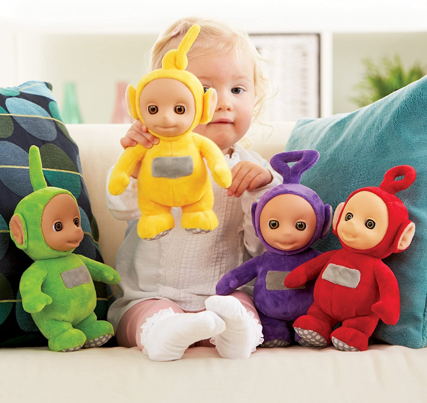Teletubbies Talking Plush - Collector Pack of 4- Each Says Over Ten Phrases from The Show - Dolls Measures 11 Inches - Po, Laa Laa, Dipsy & Tinky Winky - Officially Licensed Stuffed Toy Cute Doll