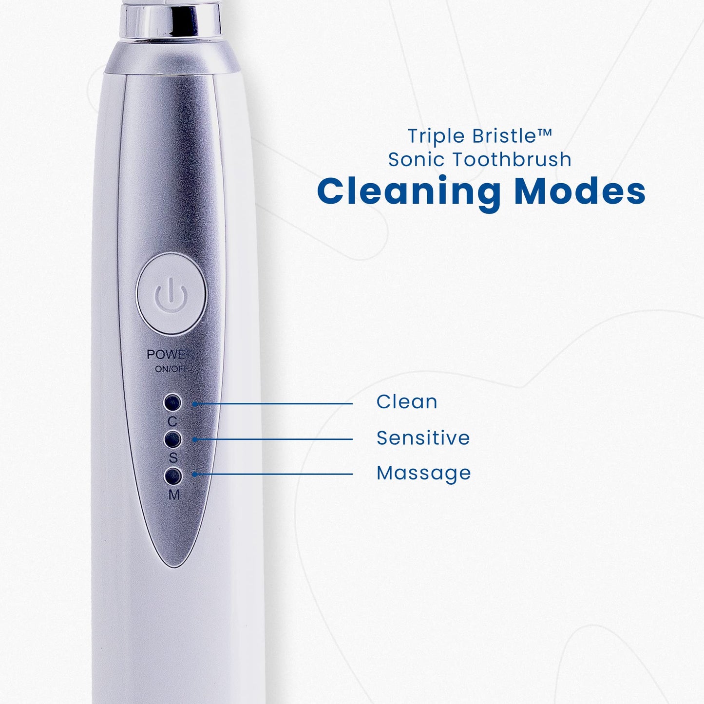 Triple Bristle Kids Sonic Toothbrush | 1 Pack | 3 Sided Toothbrush to Clean Teeth and Gums | Dentist Created & Approved | Fun Sticker Rewards | Rechargeable Three Sided Toothbrush for Kids