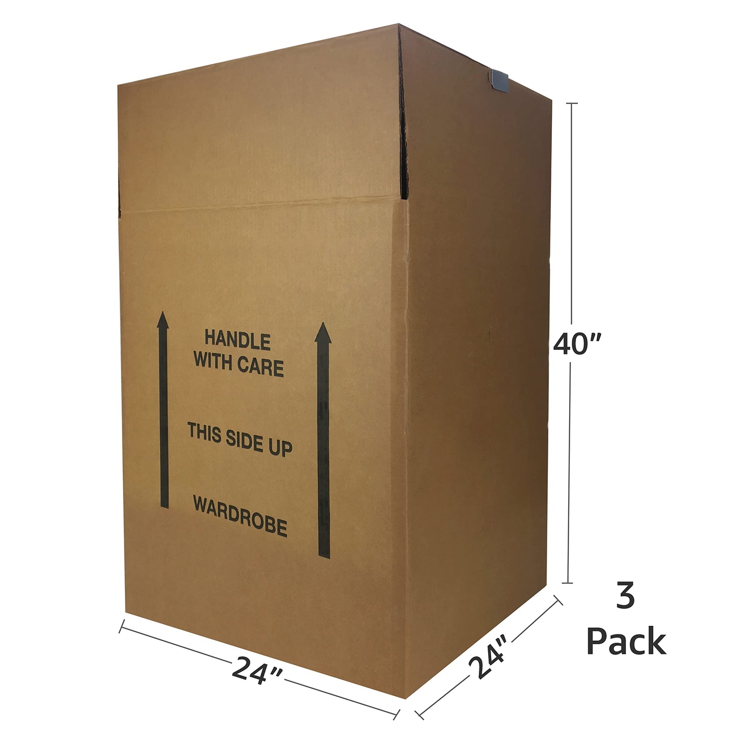 Uboxes Moving Boxes Bundles Wardrobe Moving Boxes 24x24x40 Inches - Pack of 3