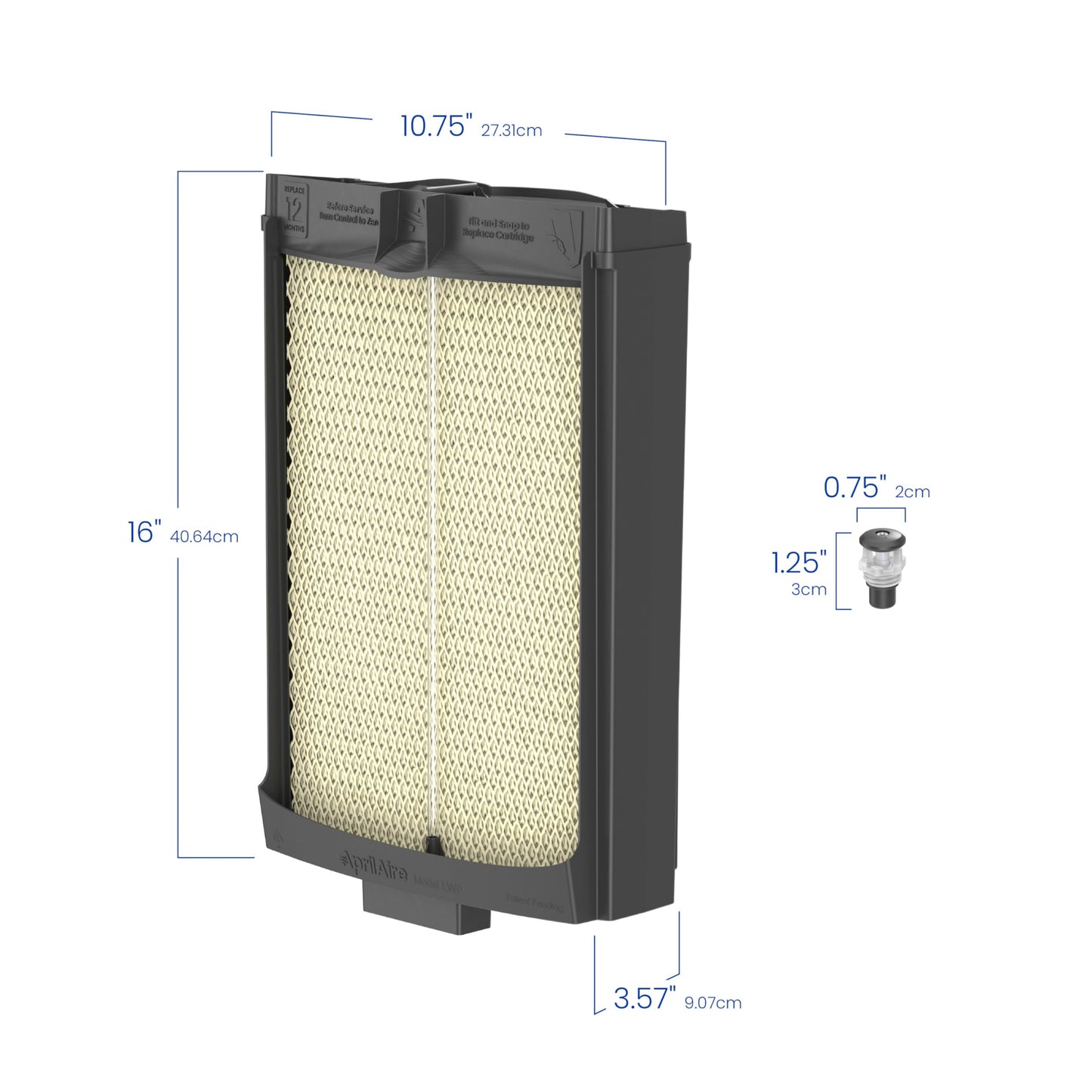AprilAire HYDRLH Hard Water Maintenance Kit for 620 and 720 Series Humidifiers With HydroCore Water Panel Cartridge and Replacement Orifice