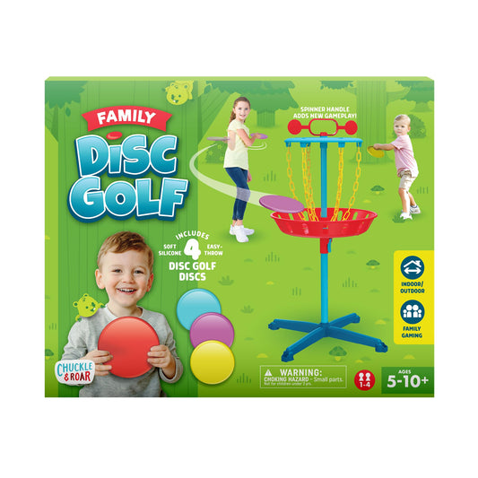 Chuckle & Roar - Family Disc Golf - Indoor or Outdoor - Fun and Family Friendly Introduction to Disc Golf - Safe and Durable - Ages 3 and Up