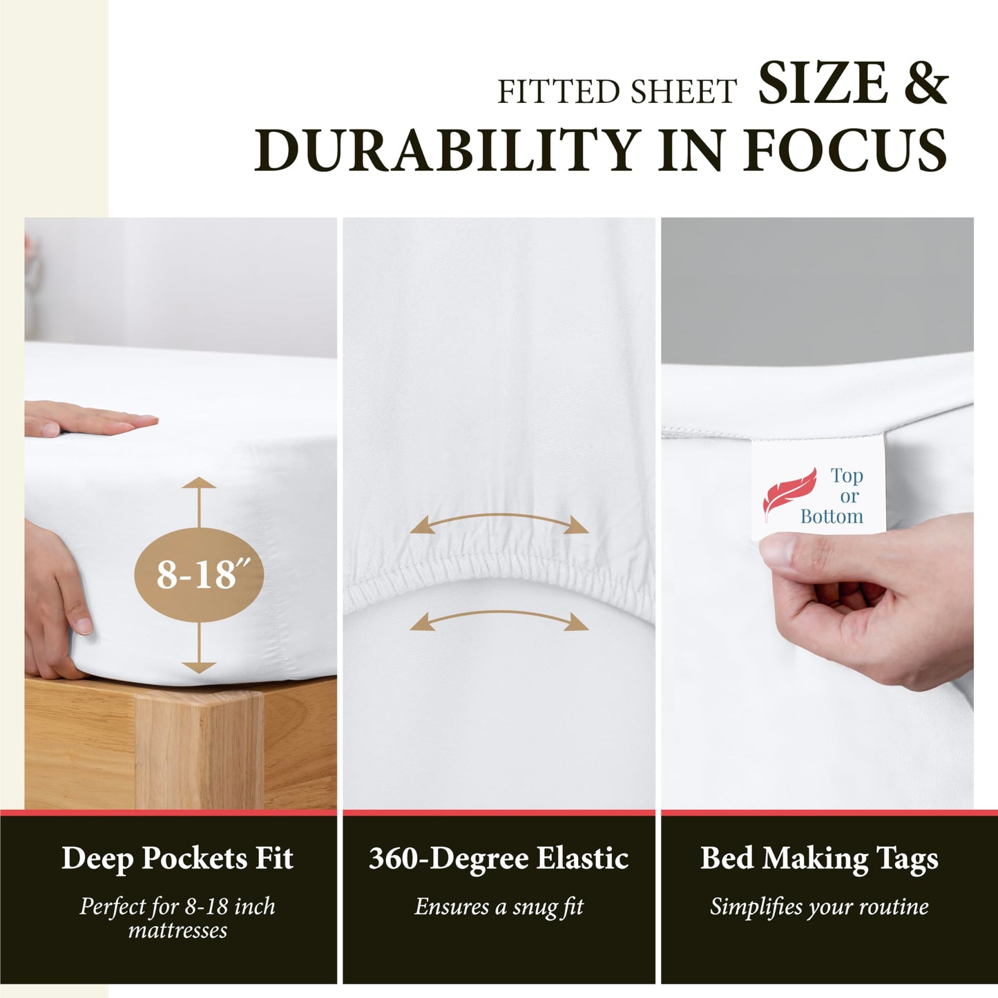 Ashton Sheets 100% Egyptian Cotton California King Bed Sheet Set - Premium 600 Thread Count Egyptian Cotton Sheets Set for Cal King Bed (4 Pc, White), Soft, Cooling 16" Deep Pocket Sateen Bedsheet