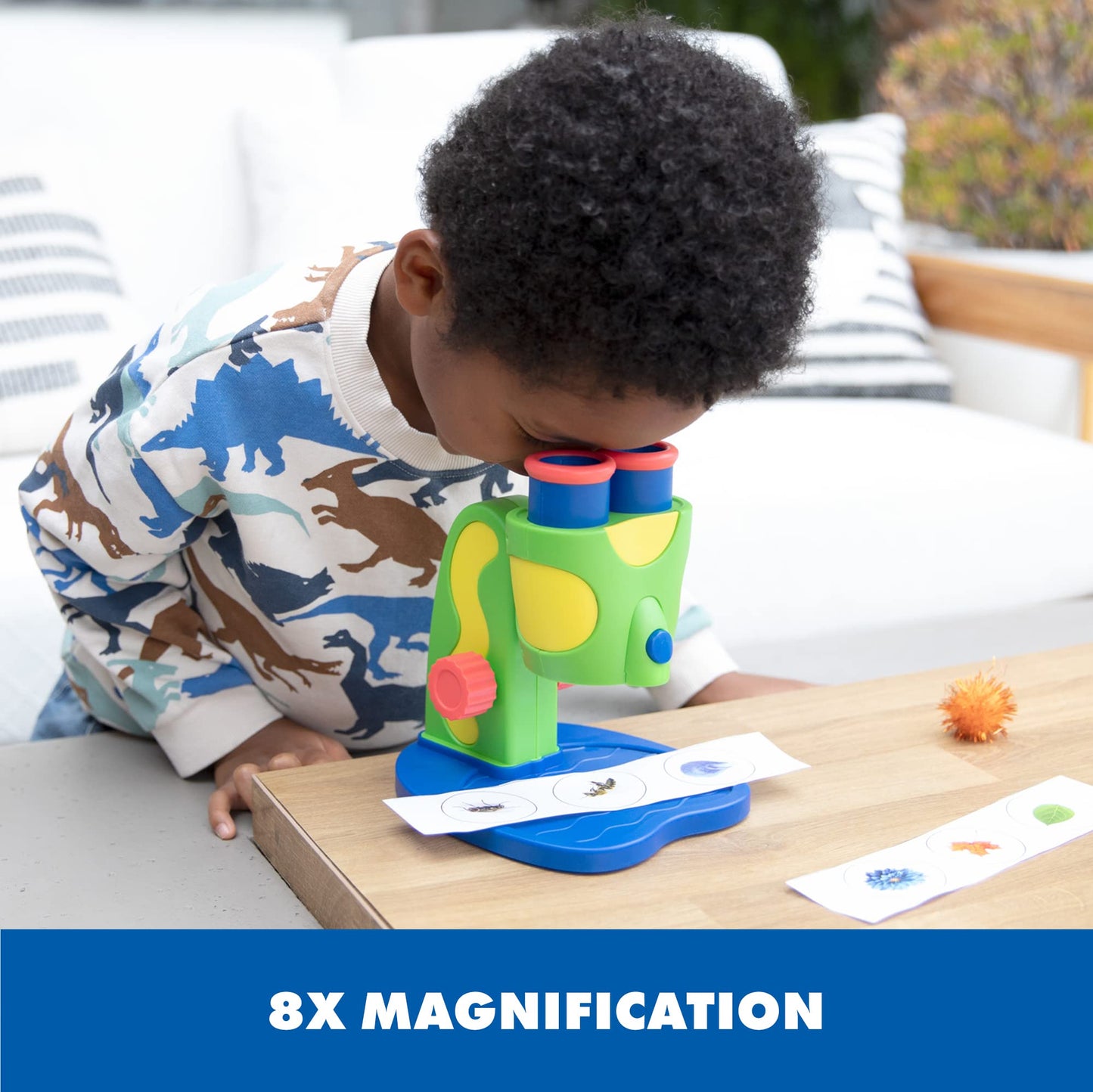 Educational Insights GeoSafari Jr. My First Microscope - STEM Toys for Kids, Toddler Learning Toys, Kids Microscope with Prepared Slides, Science Set & Gifts for Boys and Girls Ages 3+