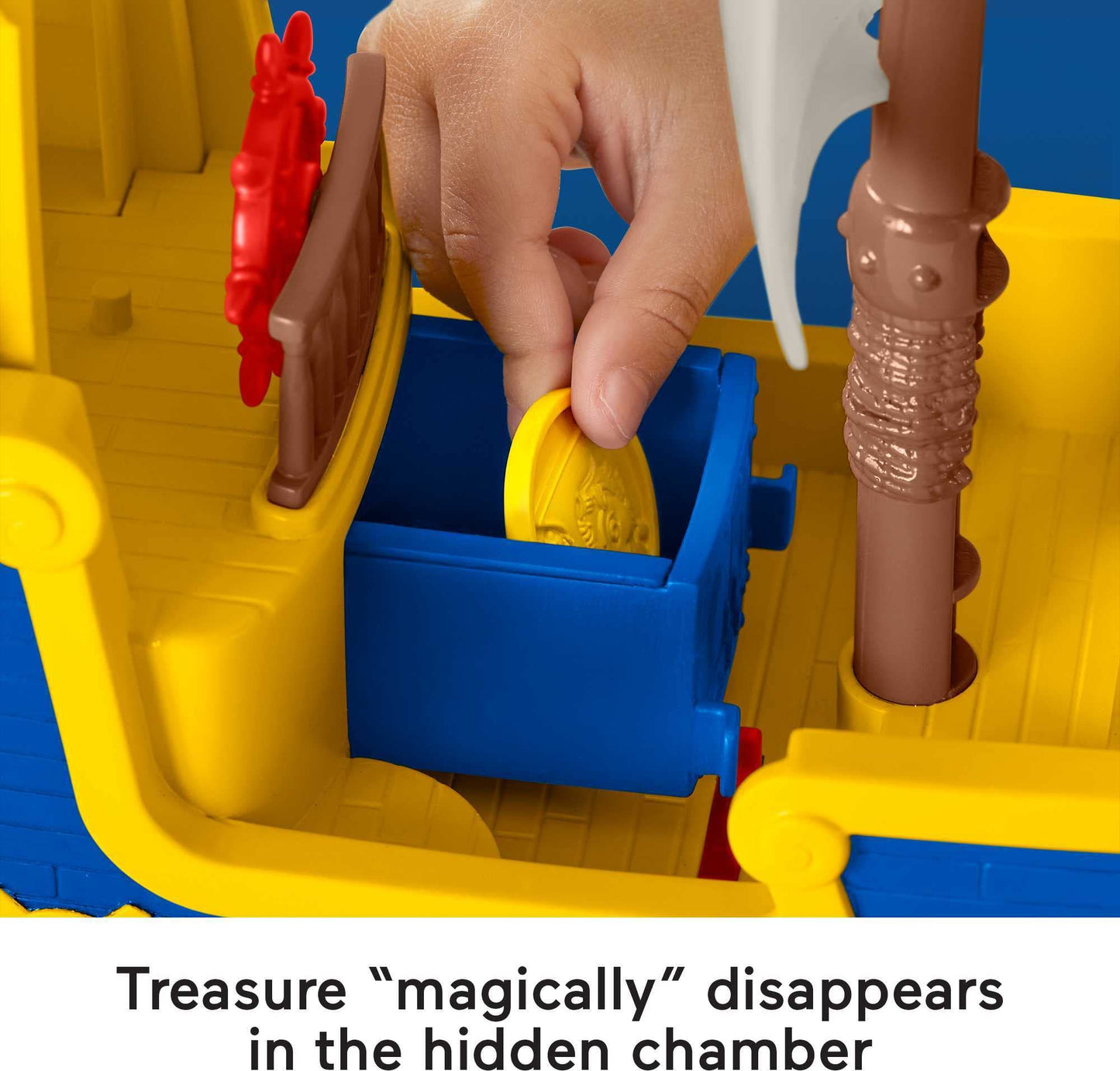Fisher-Price Preschool Toy Santiago of the Seas Lights & Sounds El Bravo Pirate Ship Playset for Pretend Play Kids Ages 3+ Years