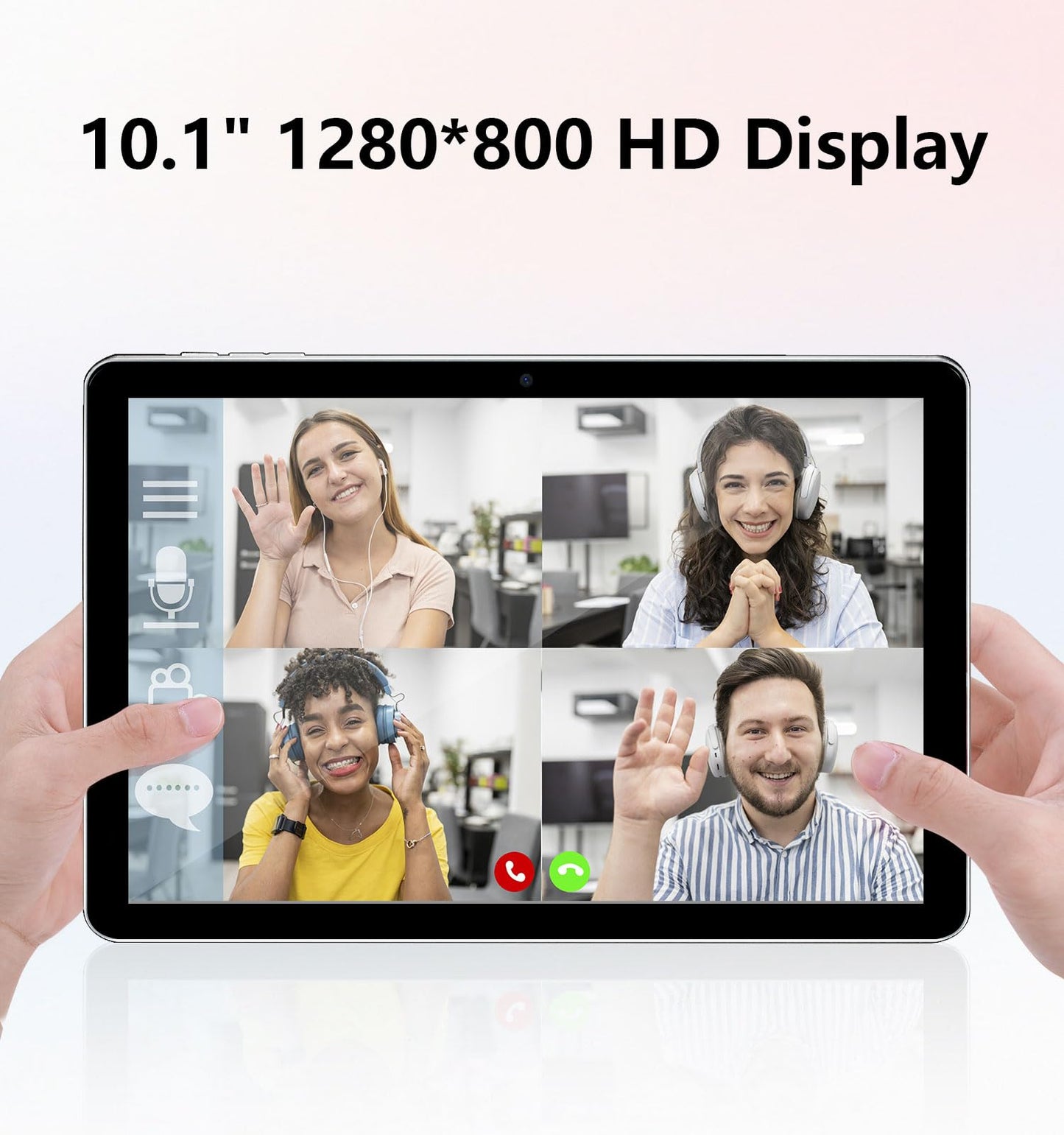 Android Tablet, 10.1 inch Android 13 Tablets 6GB RAM 64GB ROM 1TB Expand, 1280x800 IPS HD Touchscreen,6000mAh Battery, Bluetooth, Dual Camera, GMS, WiFi （Silver