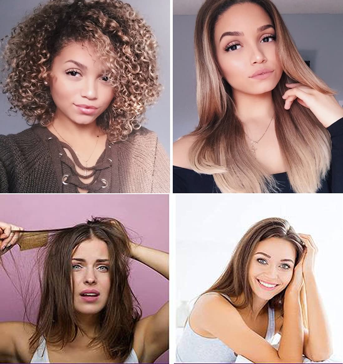 Gold Label Brazilian Keratin Hair Treatment Straightening works on All Hair Types Incl Coarse Thick Dry Frizzy Curly Bleached Dominican Brazilian Indian Strong formula Hair 240ml