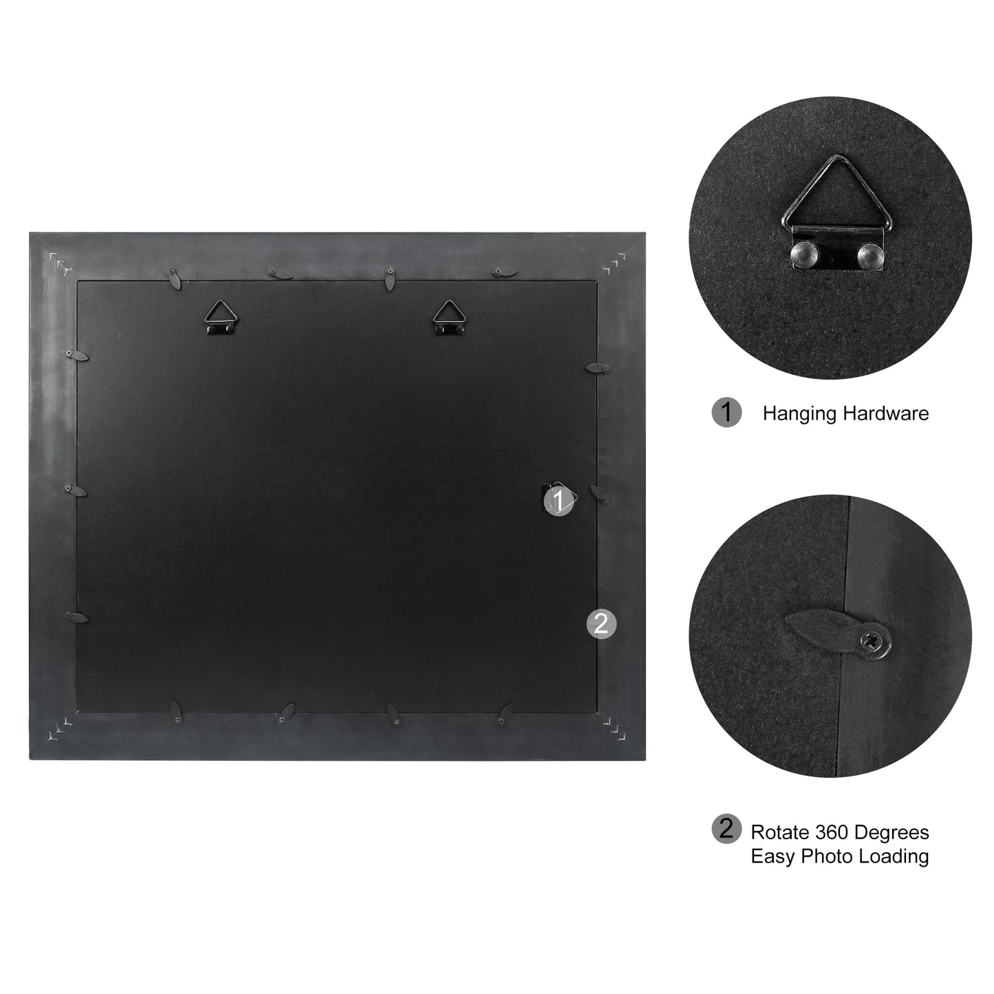 GMFrames 11x14 Diploma Degree Frame with Mat or Display 15x18 Certificates without Mat,Solid Wood,Black Finish with Intricate Black Rope Detail,UV Protection Acrylic