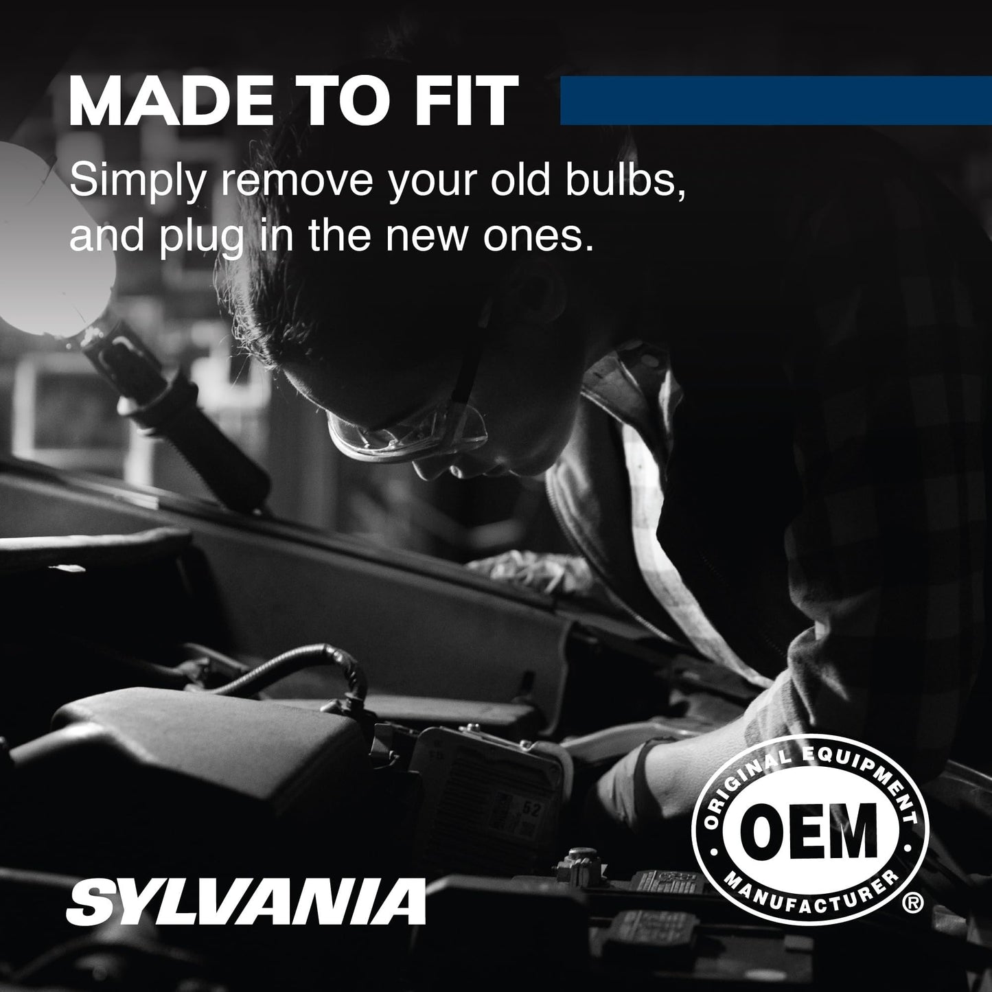 SYLVANIA - 9006XS SilverStar - High Performance Halogen Headlight Bulb, High Beam, Low Beam and Fog Replacement Bulb, Brighter Downroad with Whiter Light (Contains 2 Bulbs)