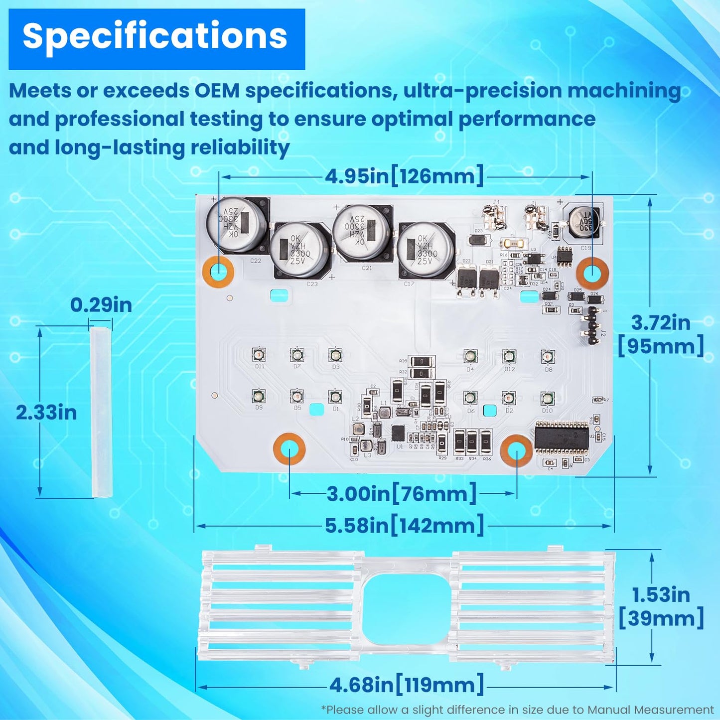 619818Z Led Light Engine Board Replacement for IntelliBrite 5G Color LED Pool Light 2nd Generation 2010-Current 601000 601001 601002 601003 601004 601010 601011 601012 601013 Circuit Board PCBA New