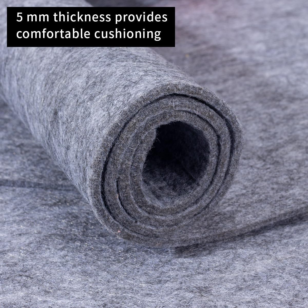 Extra Large Area Rug Liner, 8 x10 Foot Thick Felt Pad for All Floors, Keeps Rugs Softly and Securely in Place
