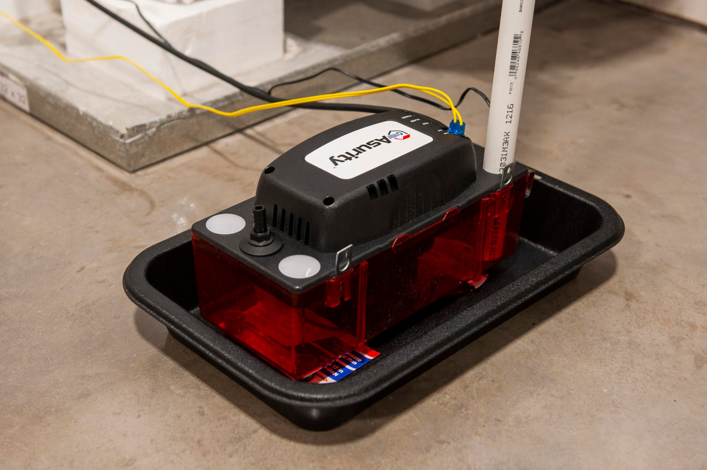 DiversiTech CP-22 Series Automatic Condensate Pump with Tubing for HVAC/R Equipment, Condensation Removal Pump with Removable Check Valve, 120V, 22' Lift, 20' 3/8" Tubing