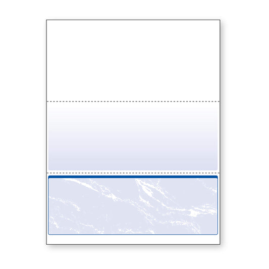 DocuGard Standard Security Check, 11 Features, 8.5 X 11, Blue Marble Bottom, 500/ream