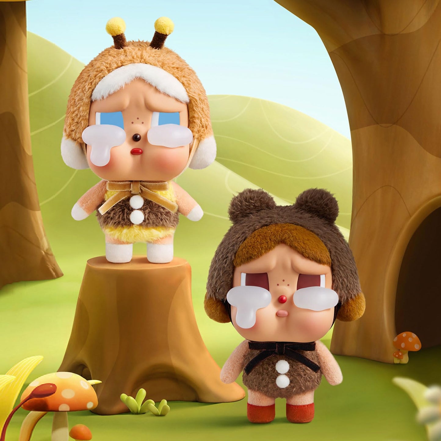 POP MART Crybaby Tears Factory Series - Vinyl face Plush Blind Box, Crybaby Blind Box Figures, Random Design Action Figures Collectible Toys Home Decorations, Holiday Birthday Gifts, Single Box