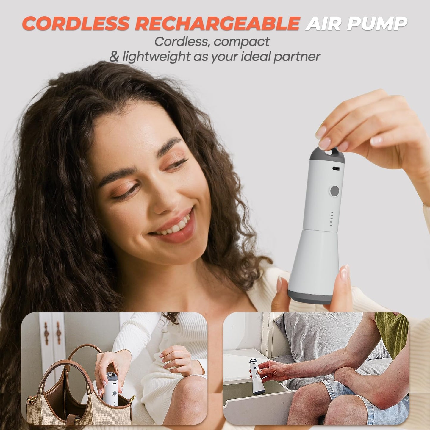 Vacbird Vacuum Seal Bags for Clothing with Rechargeable Cordless Pump, 24 Pack Vacuum Storage Bags, Compression Packing for Clothes Bedding Blanket Pillows Comforters