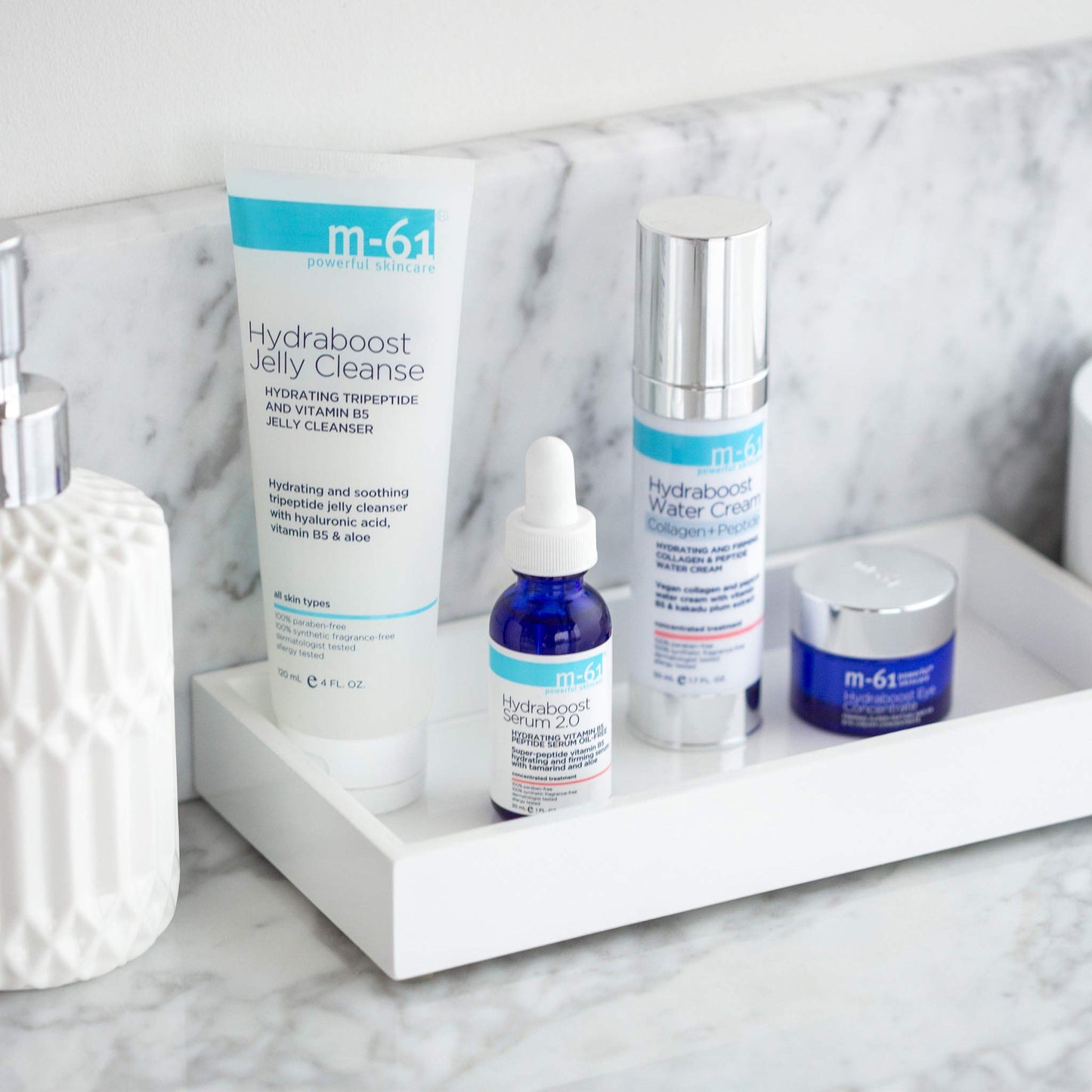 m-61 Hydraboost Collagen+Peptide Water Cream - lightweight anti-wrinkle water cream nourishes and restores moisture, helping to improve the skin's elasticity & tone