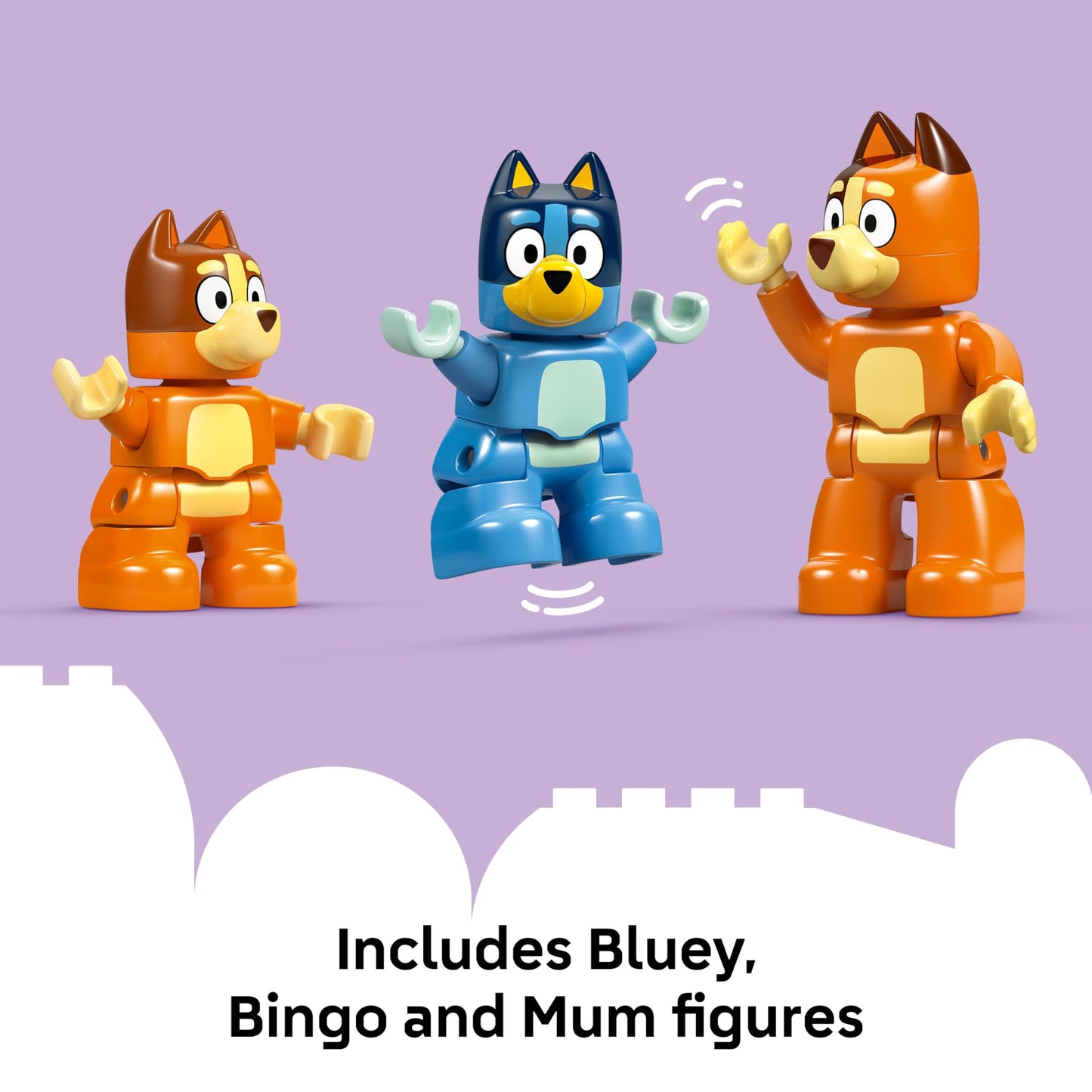 LEGO DUPLO Bluey: Bluey’s Family House with Memory Game - Toddler Sensory Toys for Boys & Girls, Ages 3+ - Building Blocks Playset W/ Bluey Figures - Gift for Birthday - 10459