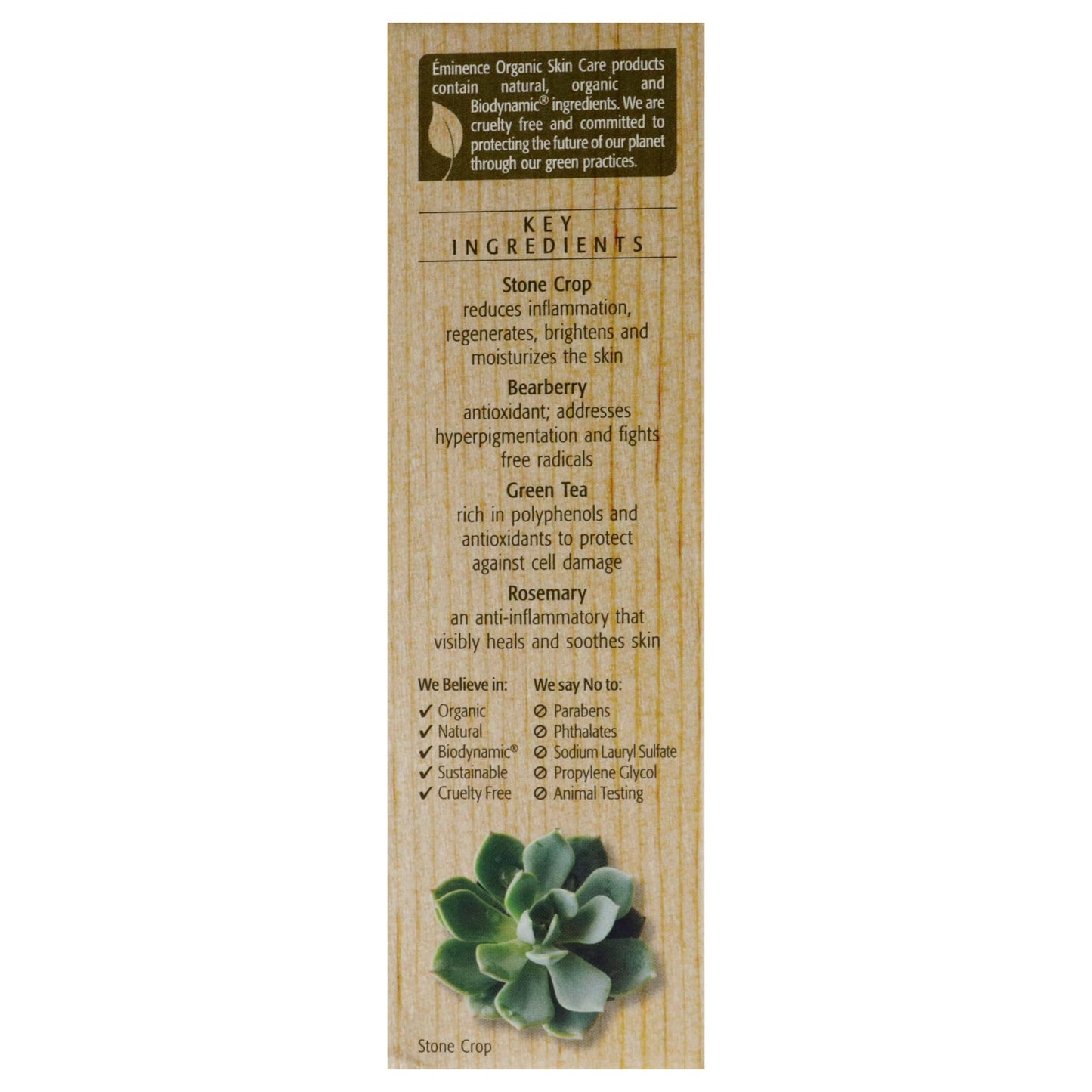 Stone Crop Serum by Eminence for Unisex - 1 oz Serum