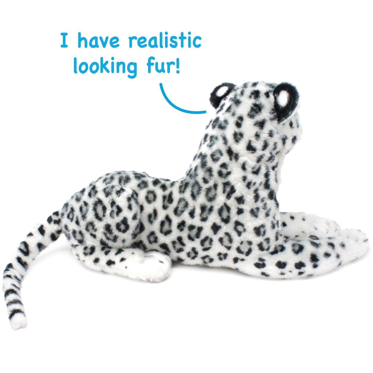VIAHART Sinovia The Snow Leopard - 17 Inch Stuffed Animal Plush Snow Cat - by TigerHart Toys