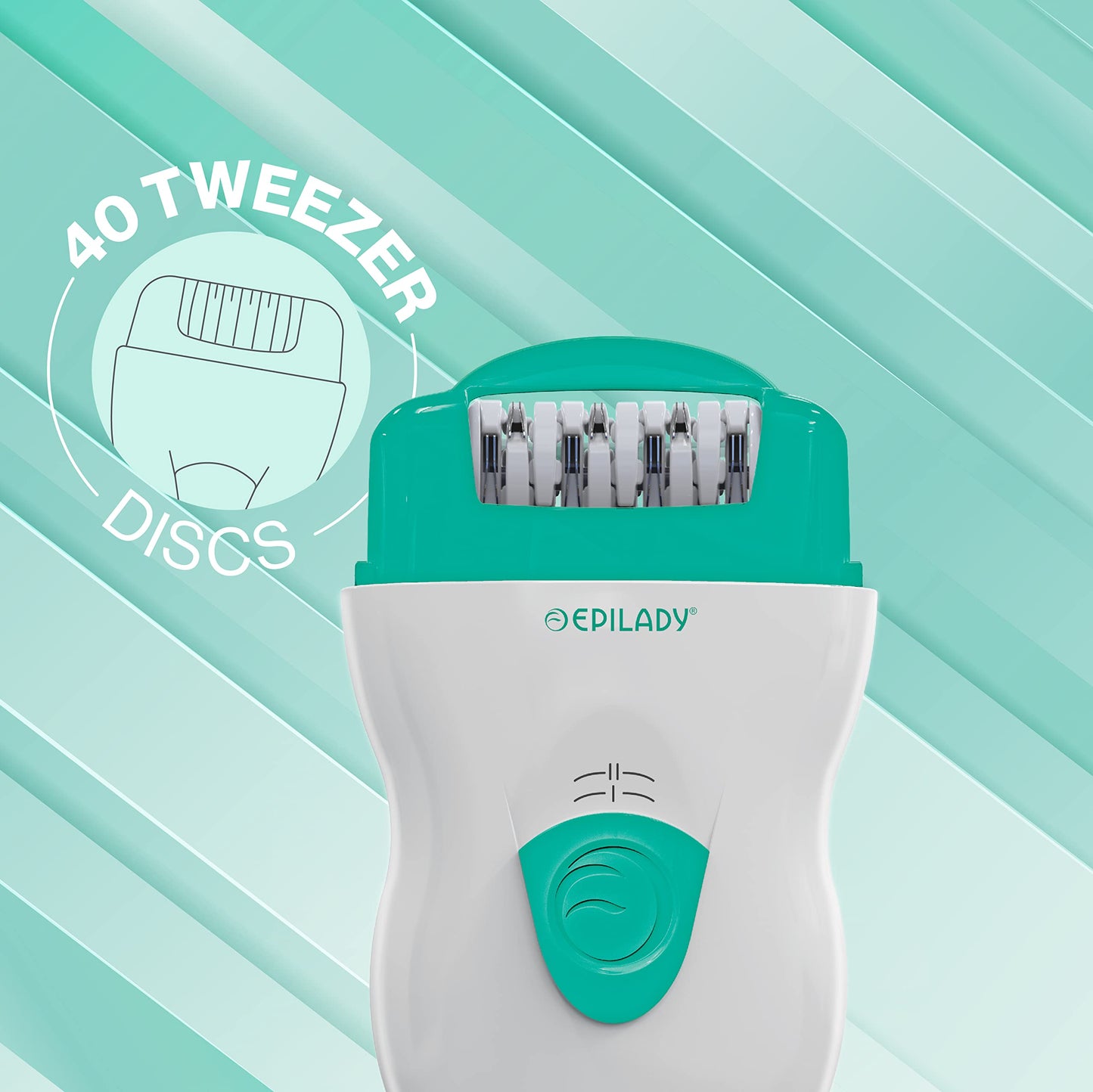 Epilady Speed Corded Epilator for Women | Compact Hair Removal Device for Arms, Legs, Underarms & Bikini Area, Epilators Hair Removal for Women