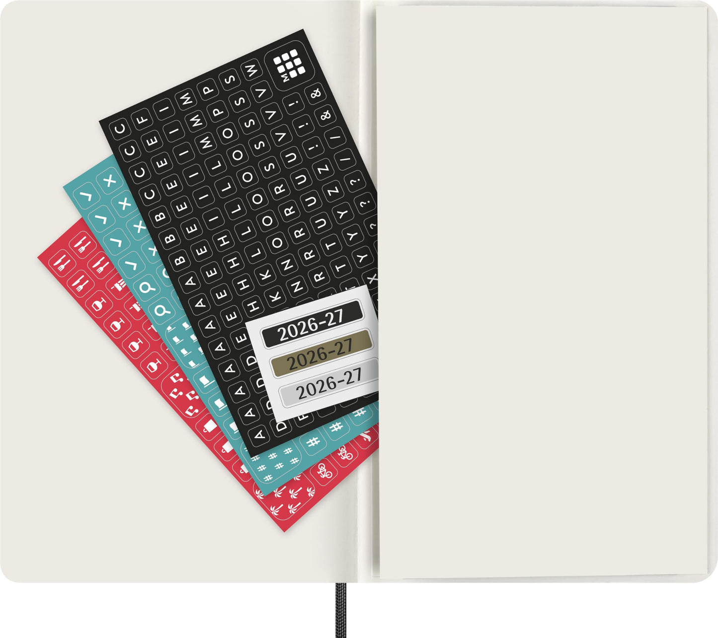 Moleskine Classic 18 Month 2026-2027 Weekly Planner, Soft Cover, Large (5" x 8.25"), Black, 208 pages