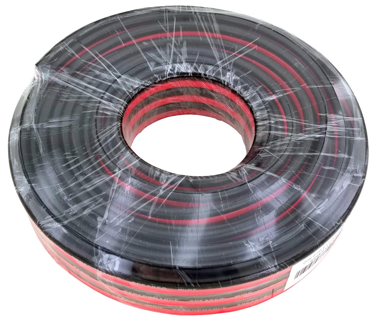 GS Power 8 AWG (American Wire Gauge) Copper Clad Aluminum Zip Cord Cable for Car Audio Radio Amplifier Remote Battery 12 Volt Automotive Wiring, 50 ft Red & Black Bonded