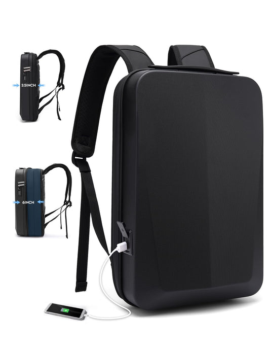 BANGE Laptop Anti-theft backpack Hard Shell Expandable Commute backpack can Hold 15.6 inch laptop for men and women