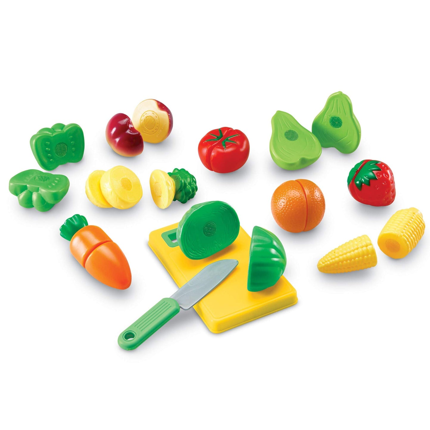Learning Resources LER7287 Pretend & Play Sliceable Fruits & Veggies, LER7287