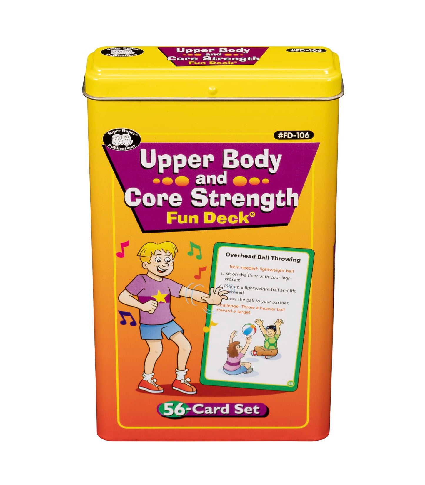 Super Duper Publications | Upper Body and Core Strength Fun Deck | Occupational Therapy Flash Cards | Educational Learning Materials for Children