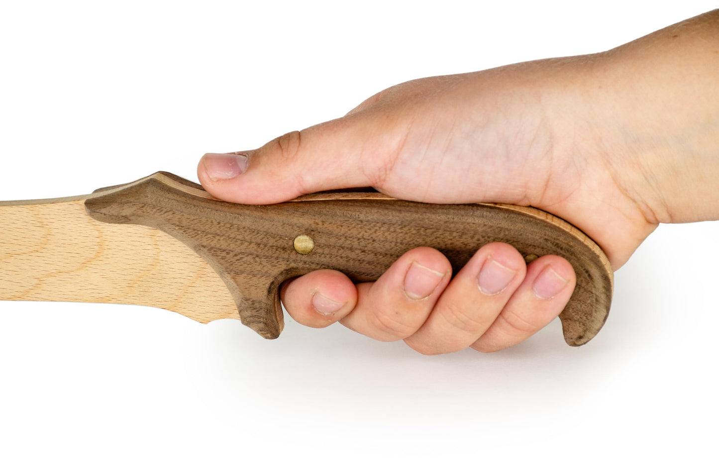 Sargas Wooden Knife Making Kit for Kids Teens and Adults, DIY Craft Woodworking Gift, 13 Inch Hardwood Blade with Walnut Handles and Pins, Includes Rasp Sandpaper Wood Glue How-to Video, Made in USA