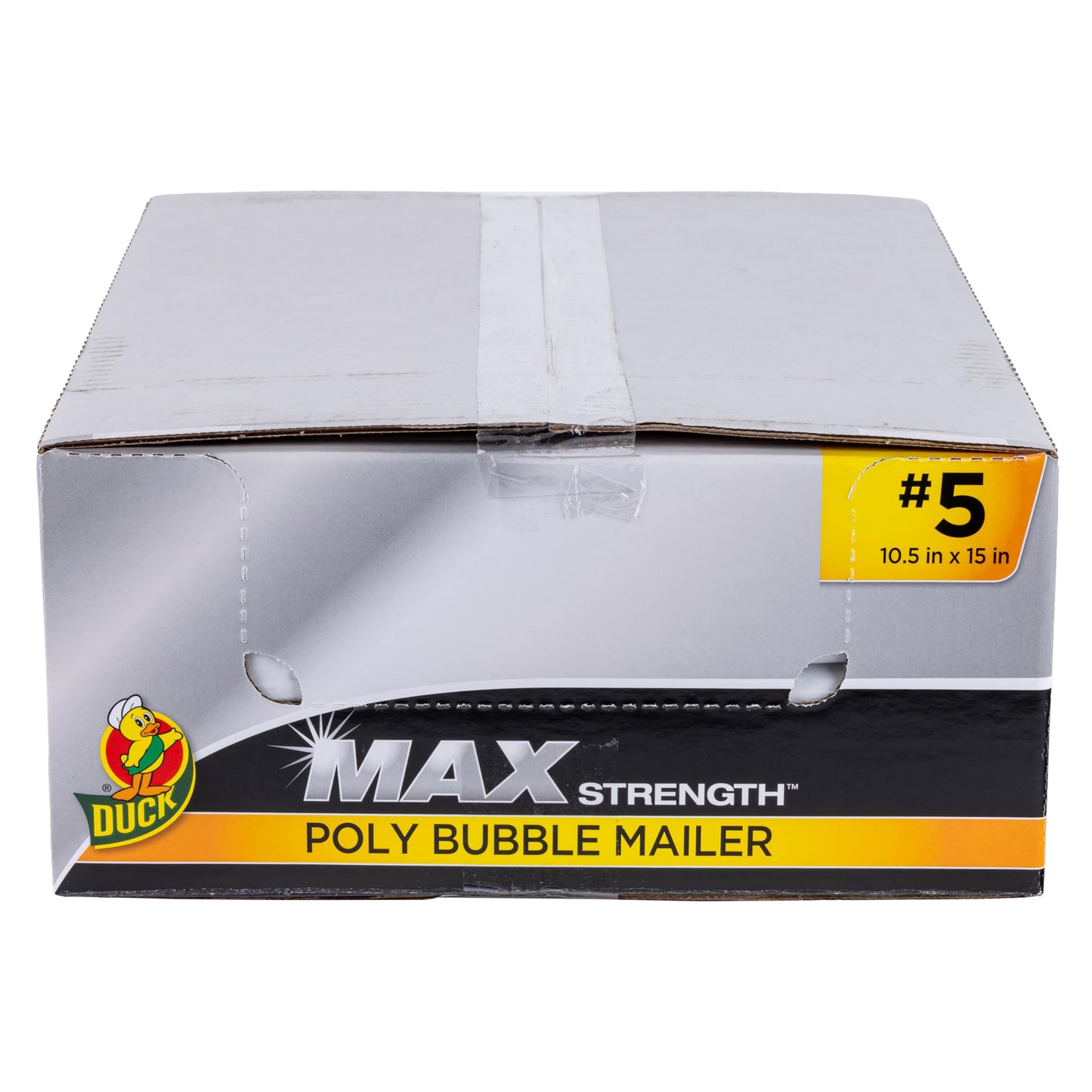 Duck Max Strength #5 Poly Bubble Mailer, Mailing Envelopes Bubble Padded, White, 10.5 in x 15 in, 25 Pack