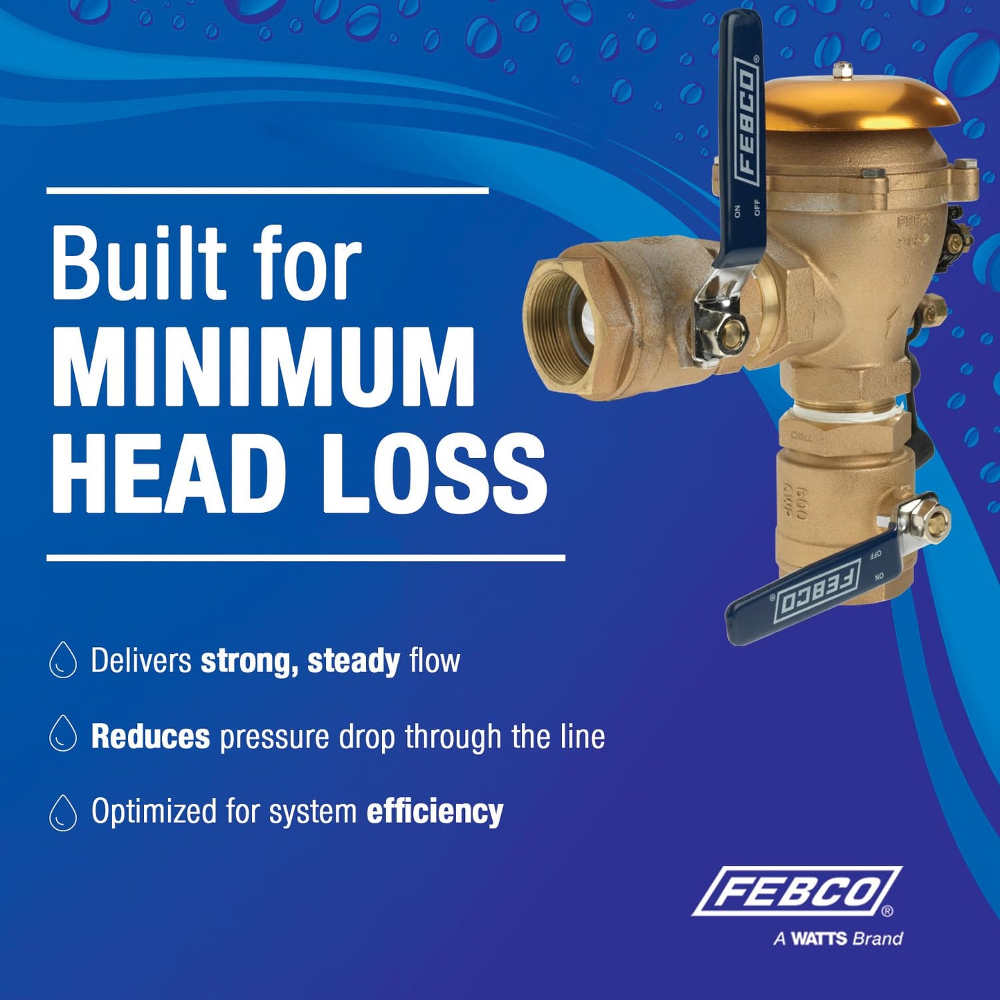 Febco 765 Series 3/4" Bronze Pressure Vacuum Breaker Backflow Preventer, Quarter Turn Shutoff, NPT Connections, Freeze Sensor with SentryPlus Alert Technology, Industrial Plants, Irrigation System