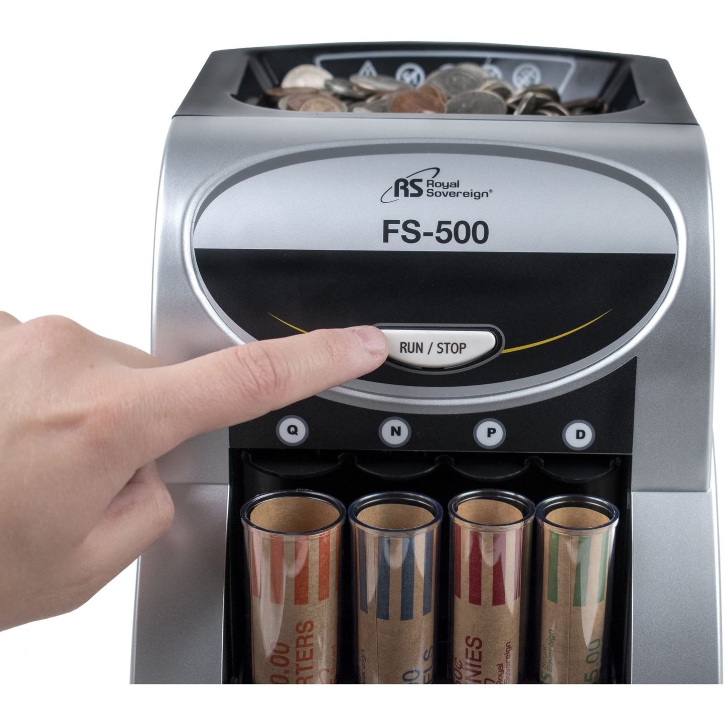 Royal Sovereign, RSIFS500, FS-500 One-Row Coin Sorter, 1 Each, Gray