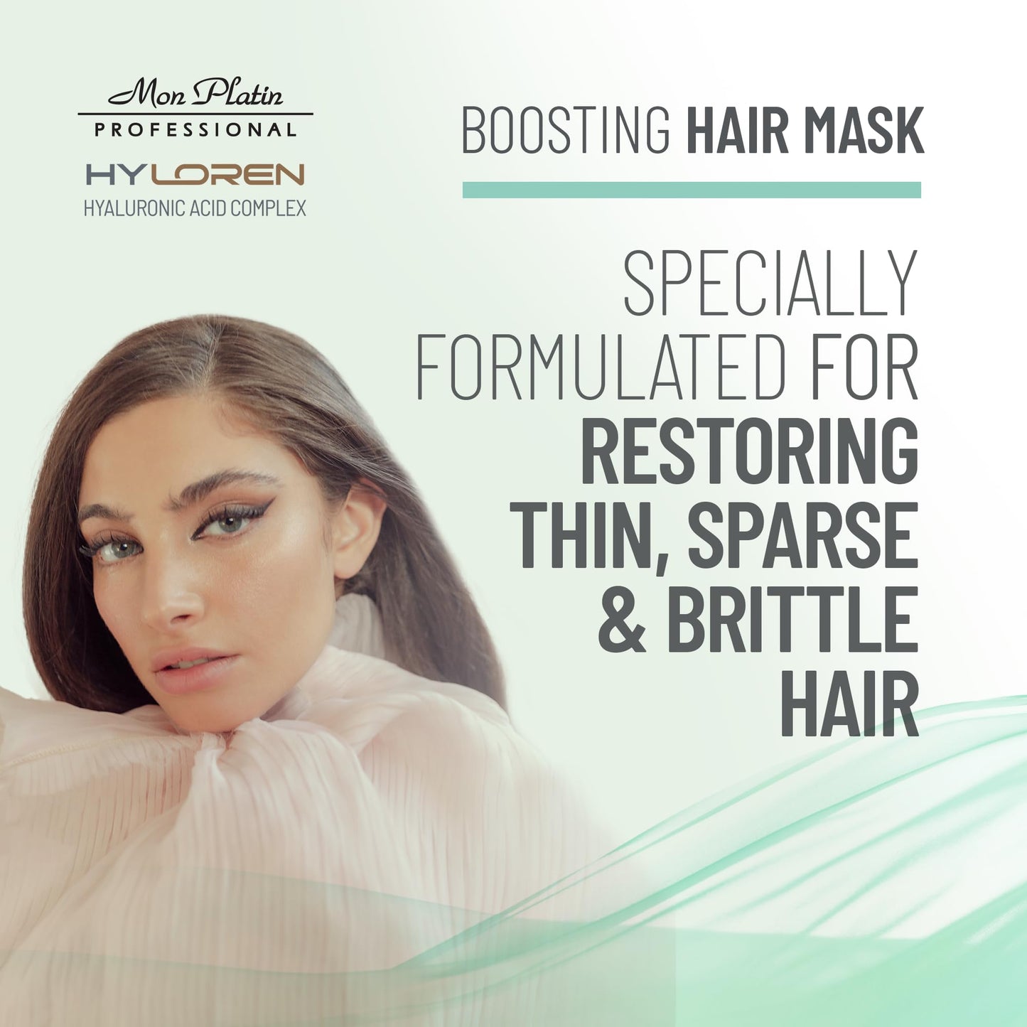 Mon Platin Professional Hair Mask for Thin, Sparse and Brittle Hair, 500ml