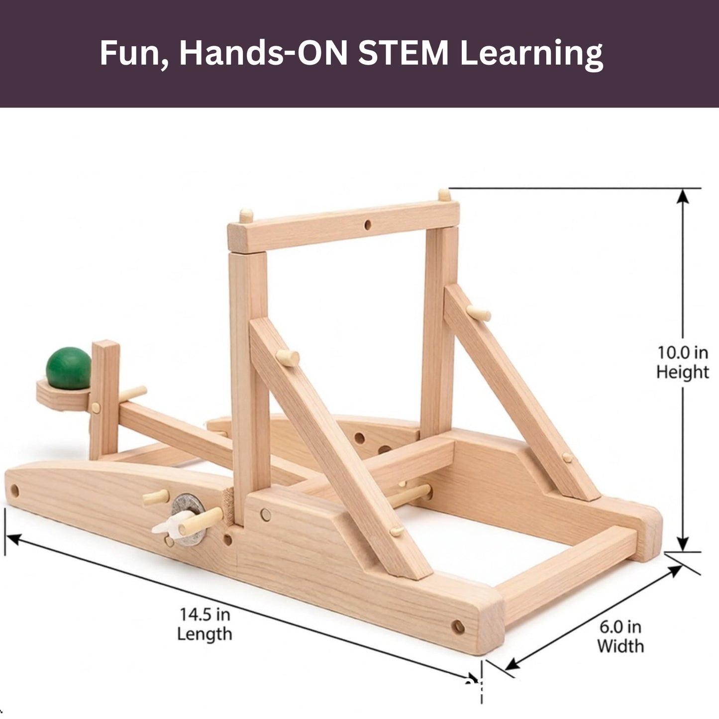 PATHFINDERS STEM Kit – Medieval Catapult kit| Trebuchet Science Kits Teens and Adults | Stem Kits Physics Toys | Engineering kit | Learning Resource