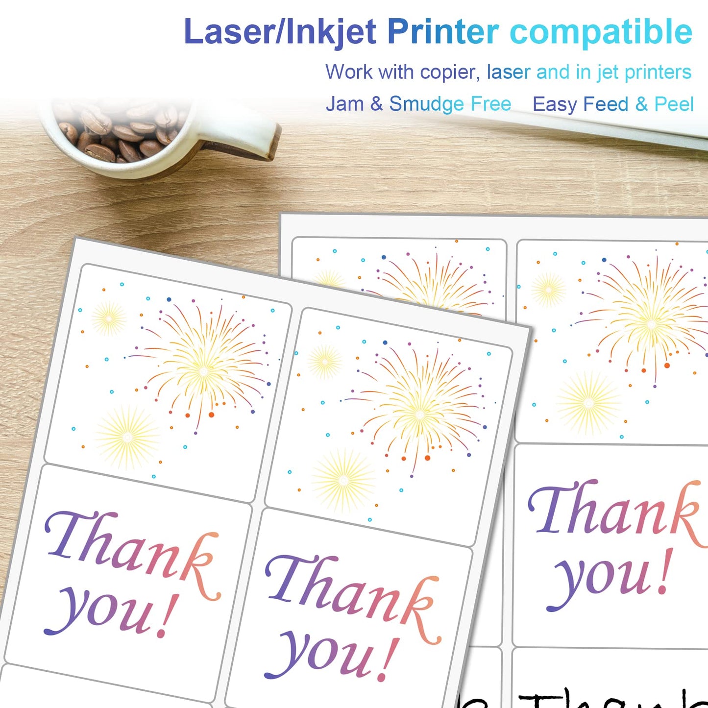 (8164/5164) 6 Up Shipping Address Labels, 3.33" X 4" FBA SKU Barcode Label for Inkjet/Laser Printer (500 Sheet -3000 Labels)