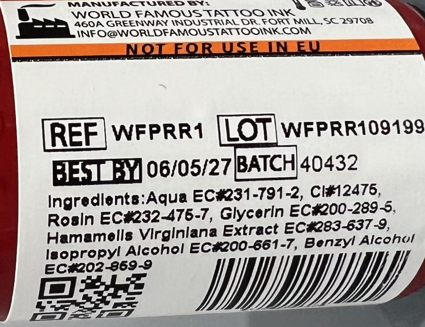 World Famous Botanical Mini Color Tattoo Ink Pigment Set of 5, Vegan, Professional Supplies, 1oz Bottles, Northern Lights, Everglades Green, Illuminati Yellow, Flying Pig Pink, Rose Red