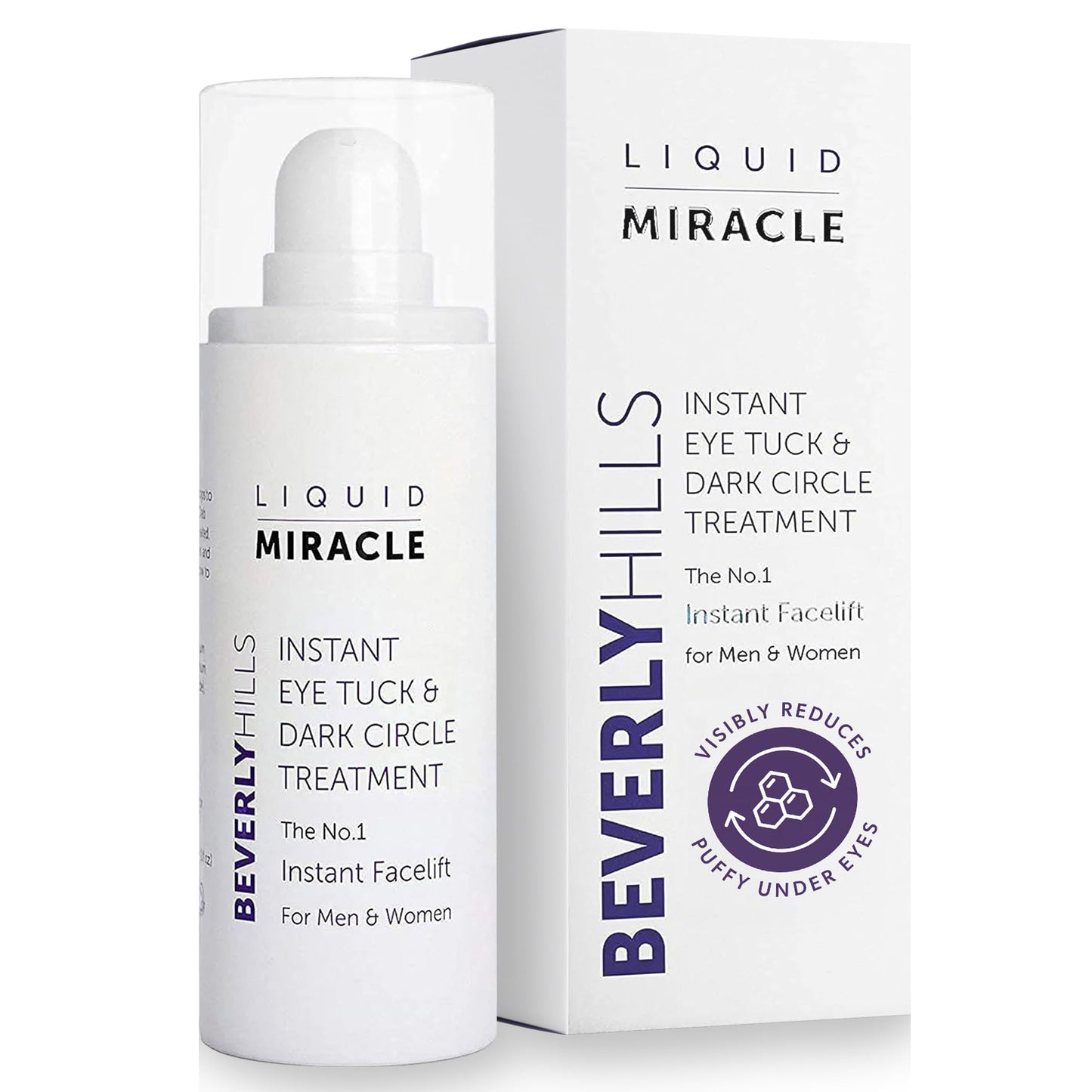Beverly Hills Instant Facelift Anti Aging Eye Serum Treatment for Dark Circles, Puffy Eyes, Wrinkles, Under Eye Bags, Fine Lines, and Crows Feet | 30mL (120 Days Supply)